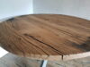 Oude eiken ronde tafel - Afbeelding 2