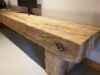 Oud eiken Tv meubel met balken onderstel 40 cm breed - Afbeelding 3
