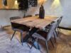 Tafel gebinten planken geborsteld