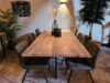 Tafel gezandstraalde gebinten planken Modern - Afbeelding 5