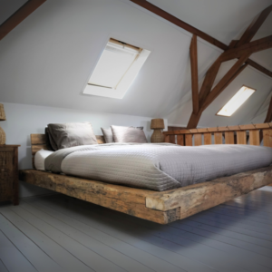 Balken bed eikenhout