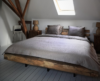 Balken bed oud eiken massief