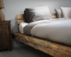 Balken bed oud eiken massief
