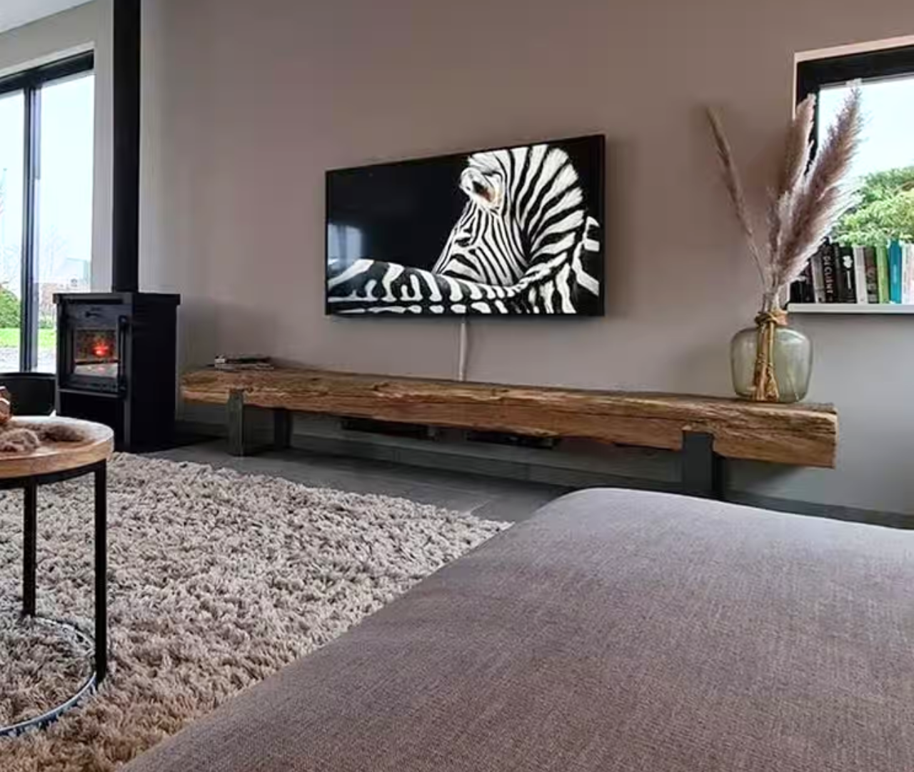 mooi eikenhouten tv meubel