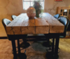 bar tafel oud eikenhout