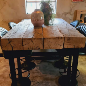 bar tafel oud eikenhout
