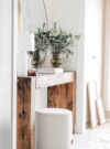 oud eiken hout moderne sidetable