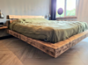 zwevend bed oud eikenhout