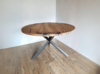 eettafel rond eikenhout