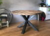 eettafel rond oud eiken
