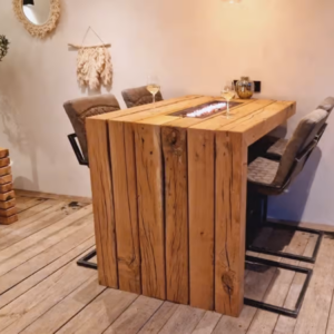 bartafel watervaleffect met vuur