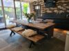 Oud eiken tafels op maat gemaakt. - Afbeelding 4