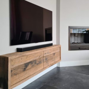Dun houten tv meubel