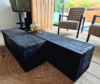 salontafel uniek zwart hout