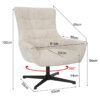 Fauteuil Naomi Toffee - Afbeelding 7