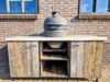 Robuuste Buitenkeuken van Oud Eikenhout met Betonnen Blad - Afbeelding 6