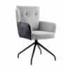 Mark Cario Fabric Light Grey met Armleuning