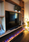 Luxe Cinewall eikenhout met ingebouwde sfeerhaard - Afbeelding 2