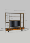 Luxe Cinewall eikenhout met ingebouwde sfeerhaard - Afbeelding 7