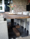 Deens ovale oud eiken tuintafel