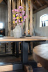 Eettafel Deens ovaal met design poot hout/staal - Afbeelding 9