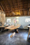 Eettafel Deens ovaal met design poot hout/staal - Afbeelding 2