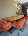 Eettafel Deens ovaal met design poot hout/staal - Afbeelding 11