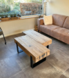 Salontafel set geschaafd oud eikenhout