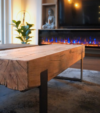 Salontafel set geschaafd oud eikenhout - Afbeelding 5