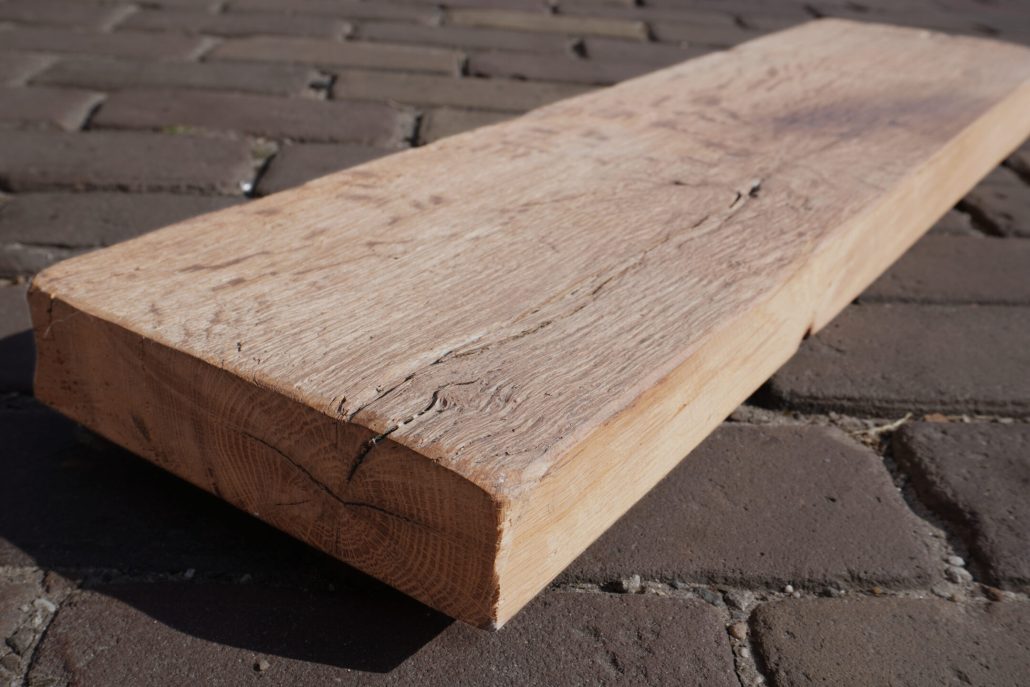 plank oud eiken ruw los